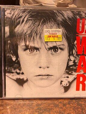 U2 War CD Deadstock NWT Original Packaging Tower Records Island Records